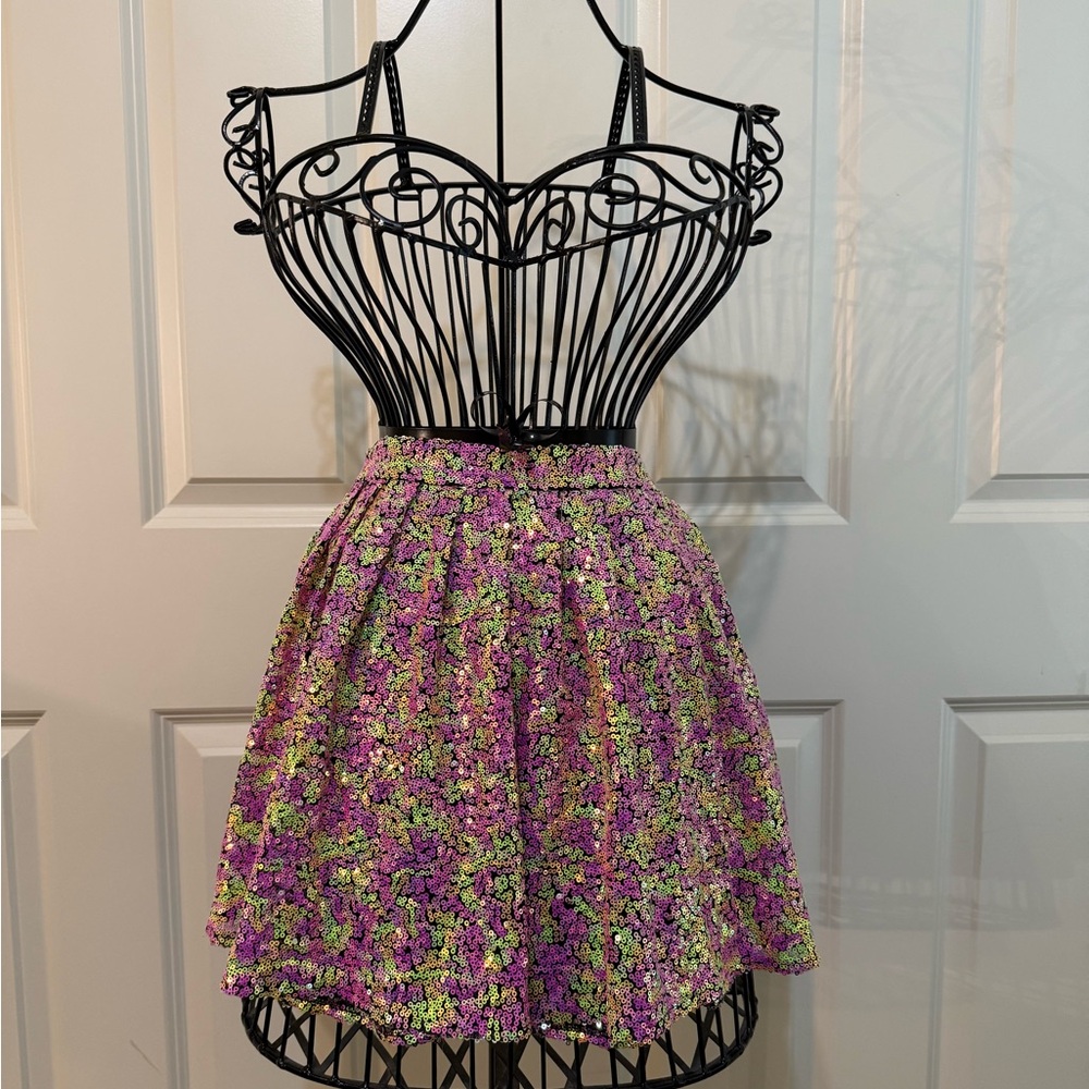 Sequin Mini Skirt